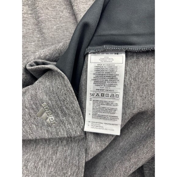 Adidas Track Jacket Women's Medium Gray 1/4 Zip Pullover Athletic Soccer - Picture 5 of 6